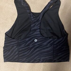 lululemon athletica Midnight Zebra Sports Bra